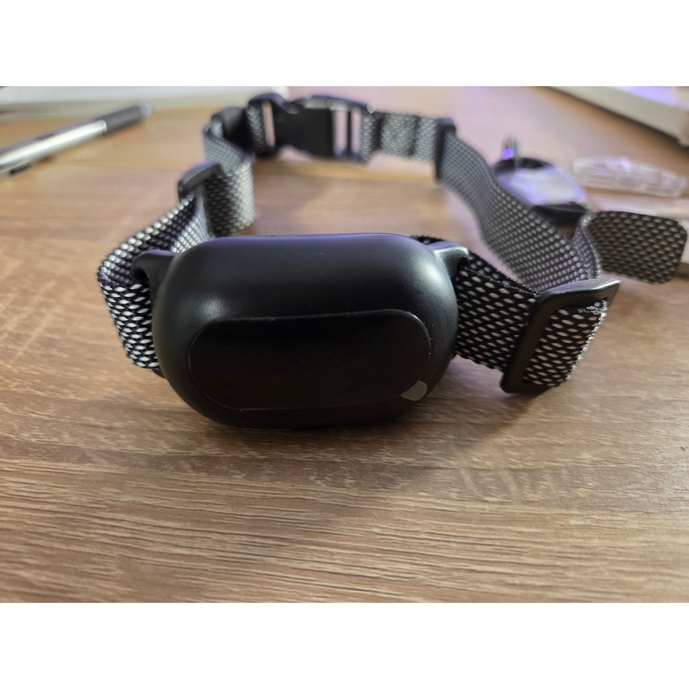Rechargeable Dog Bark Collar Adjustable‎ Training Device with USB Cable Black